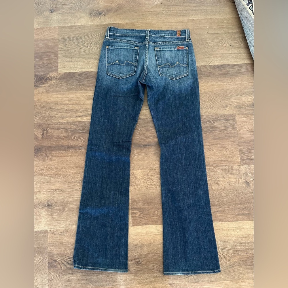 7 for All Mankind Boycut Women's Blue Denim Jeans Size 27 - Picture 6 of 12
